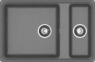 Мойка кухонная GranFest Графит Level LV-760 K граф